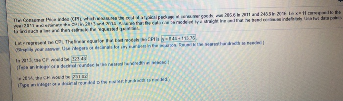 Solved The Consumer Price Index (CPI), Which Measures The | Chegg.com