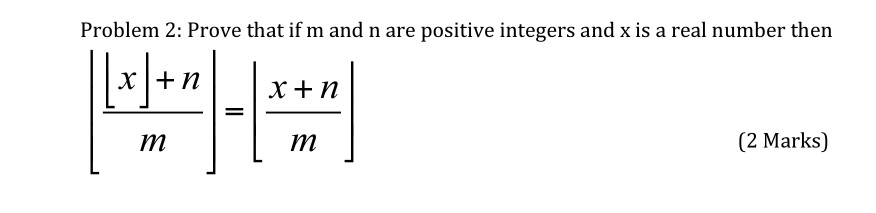 Solved Problem 2: Prove that if m and n are positive | Chegg.com