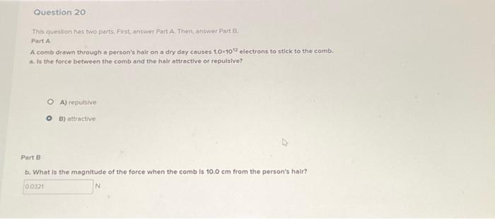 Solved This question has two parts. First answer Part A. | Chegg.com