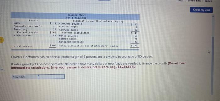 Solved Help Save & Exit Submit Check my work Problem 4-27 | Chegg.com