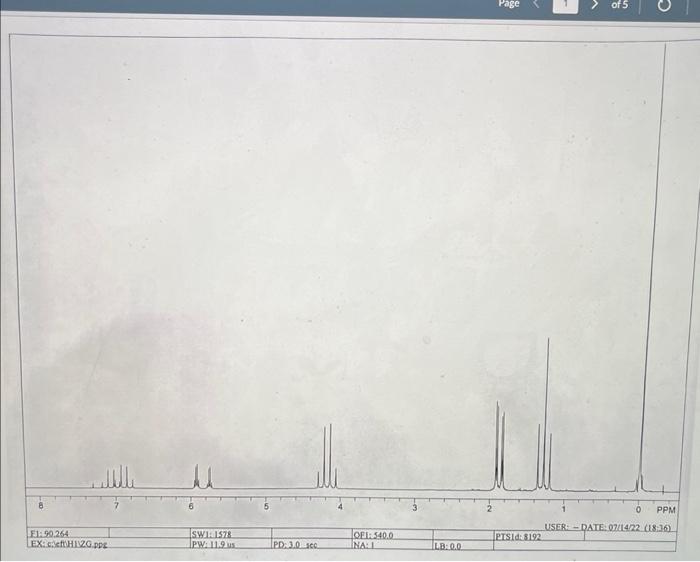 2D NMR Spectroscopy Try to interpret the available | Chegg.com