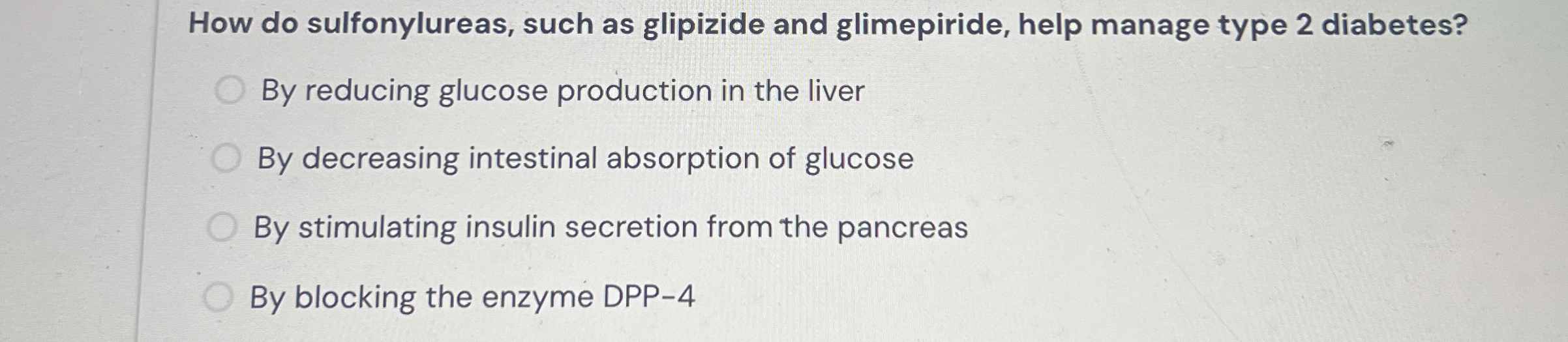 Curated visual reference: Fresh Look at Solved How Do Sulfonylureas Such As Glipizide And Chegg Com