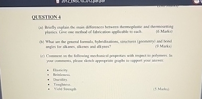 Solved QUESTION 4(a) ﻿Briefly explain the main differences | Chegg.com