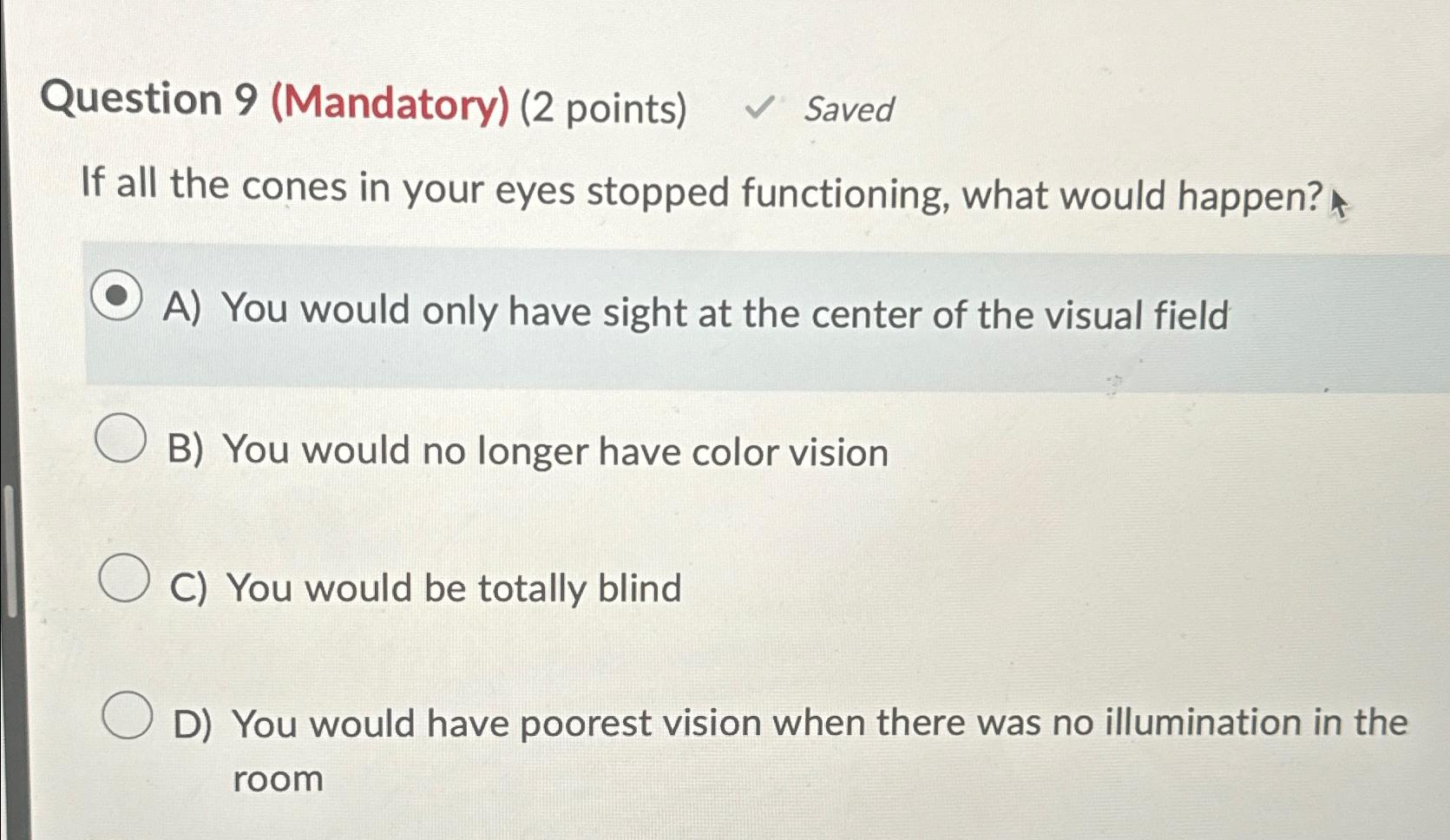 Solved Question 9 (Mandatory) (2 ﻿points) ﻿SavedIf all the