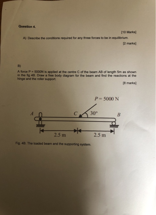 Solved Question 4 [10 Marks) A) Describe the conditions | Chegg.com