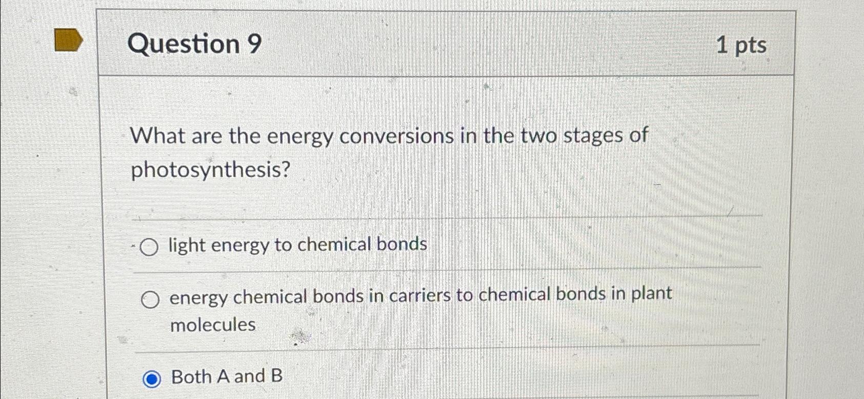 Solved Question 91 ﻿ptsWhat are the energy conversions in | Chegg.com