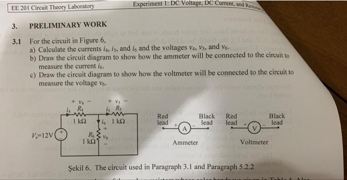 Solved 3.1 For the circuit in Figure 6, a) Calculate the | Chegg.com