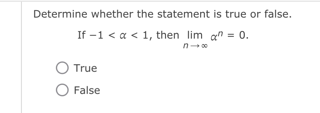 True False Statement Math Solved Determine whether the statement is true or | Chegg.com
