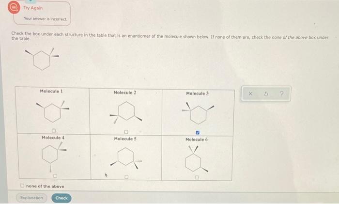 Solved Try Again Your anwer is incorrect Check the box under