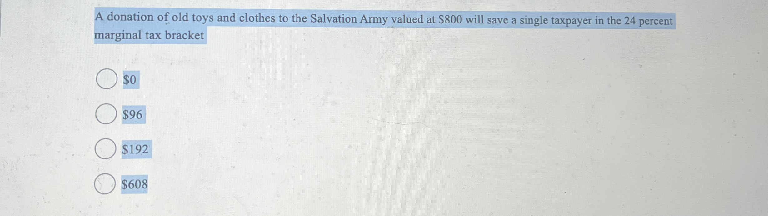 Solved A donation of old toys and clothes to the Salvation