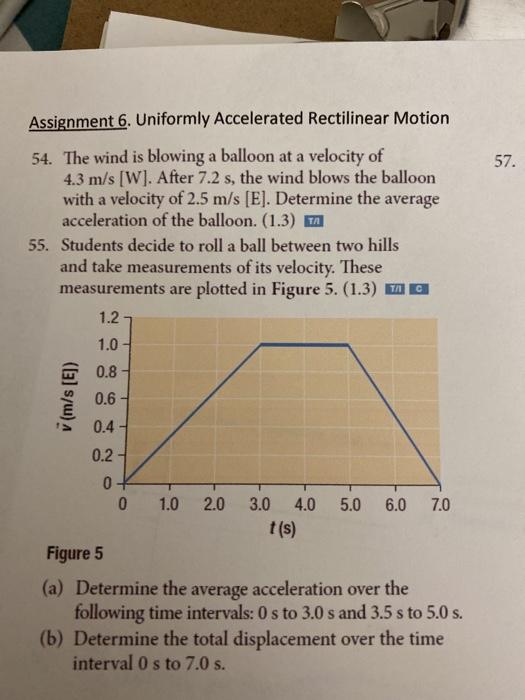 Solved Assignment 6. Uniformly Accelerated Rectilinear |
