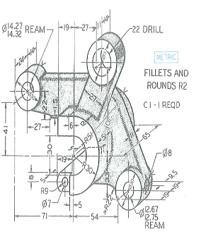 Solved: Change to a welded part. Make working drawing, using ap ...