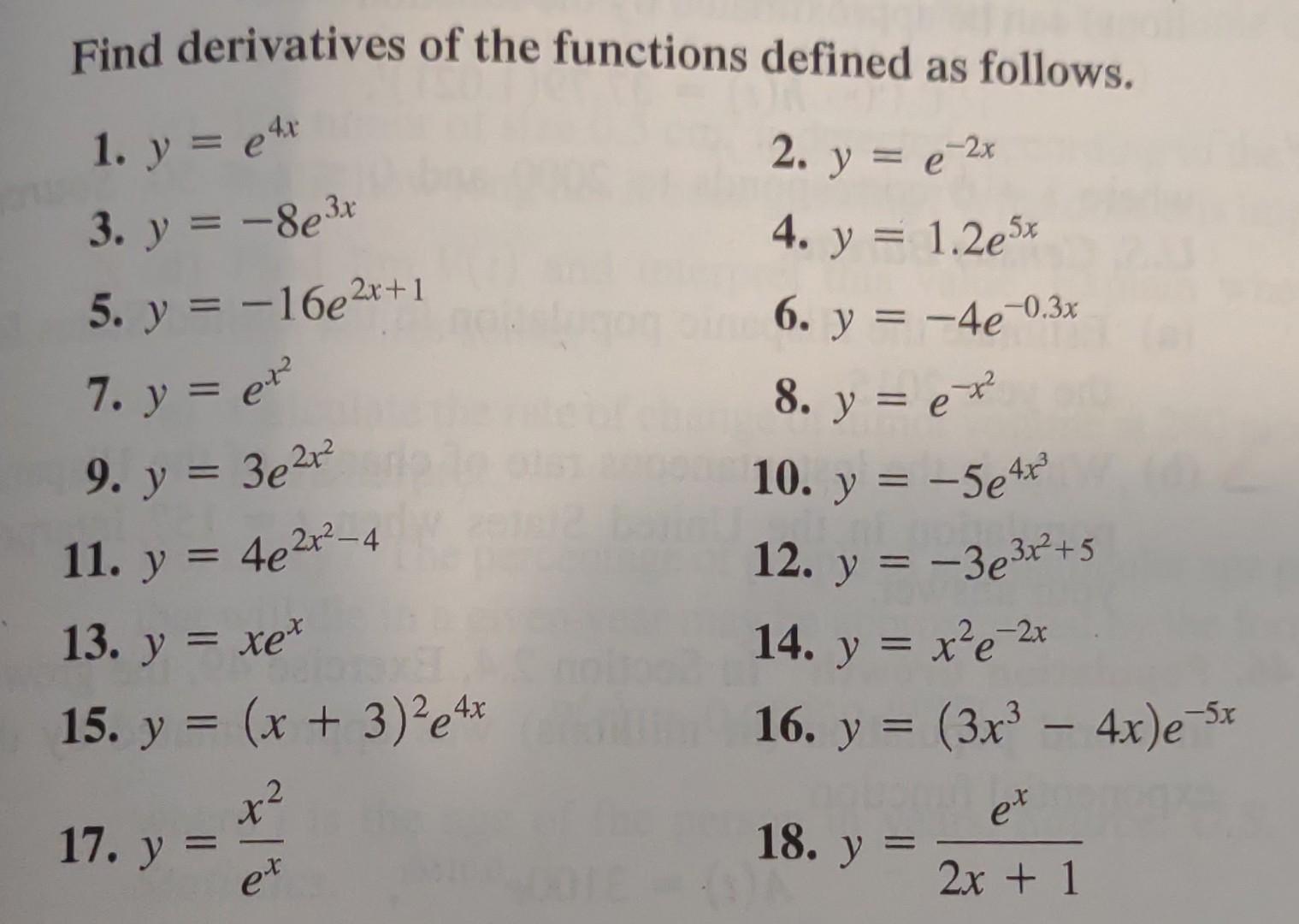 Solved Find derivatives of the functions defined as follows. | Chegg.com