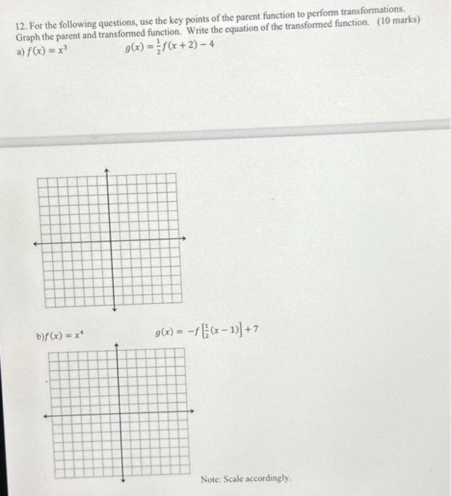 Solved 12. For the following questions, use the key points | Chegg.com