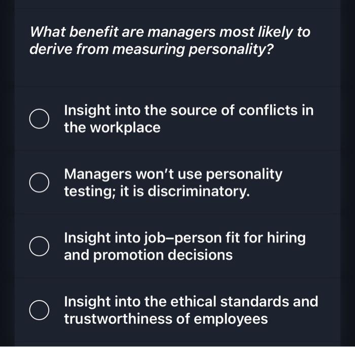 What Benefit Are Managers Most Likely To Derive From | Chegg.com