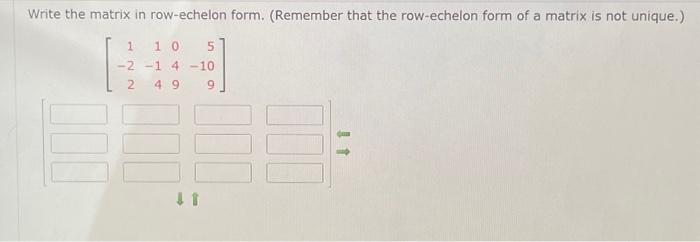 how to find row echelon form of a matrix