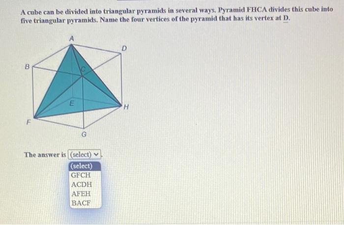 vertices of a pyramid