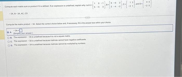 Solved −3A,B−3A,AC,CD | Chegg.com