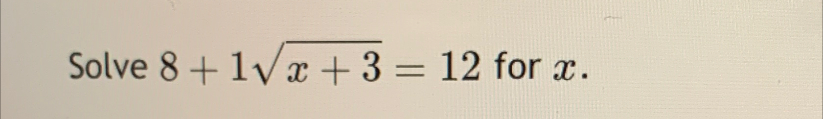 Solved Solve 8 1x 32=12 ﻿for x Chegg com