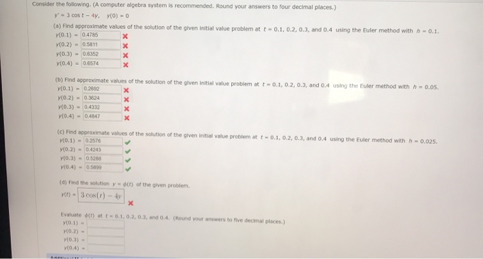 Solved Consider the following. (A computer algebra system is | Chegg.com