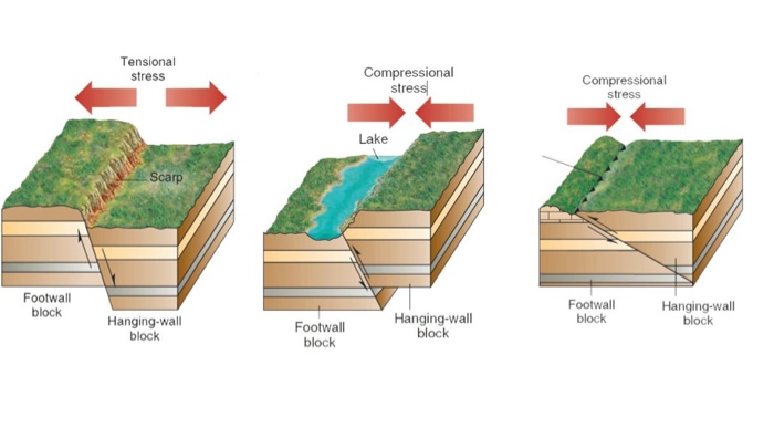 Solved Fault Trace Epicenter Fault Seismic Waves Hypocenter 