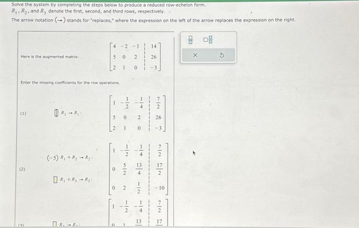 Solved Consider The Following System Of Linear Equations. | Chegg.com