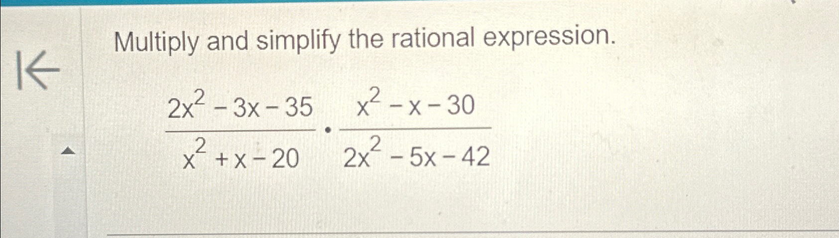 Solved Multiply and simplify the rational | Chegg.com