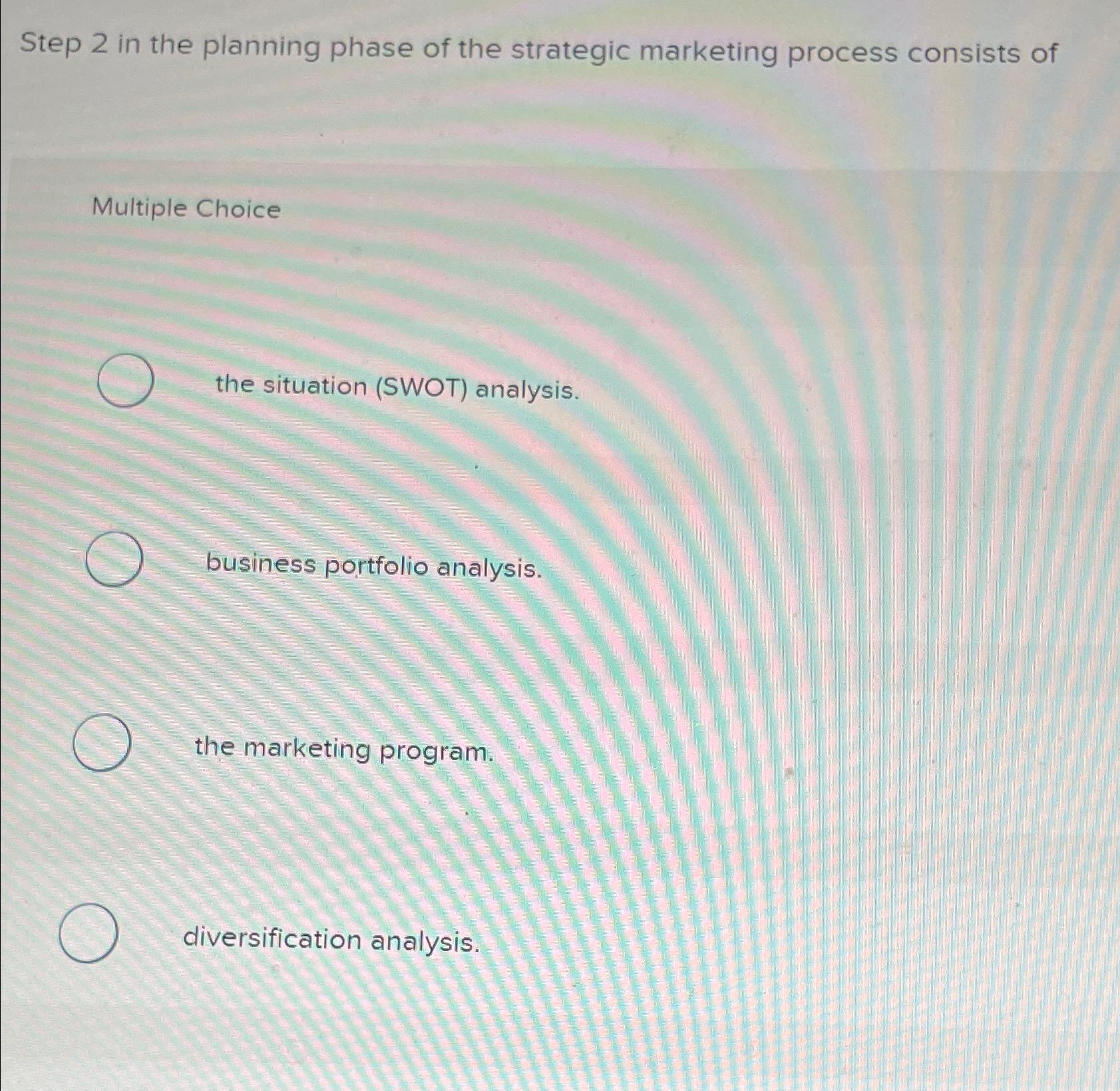 Solved Step 2 ﻿in the planning phase of the strategic | Chegg.com