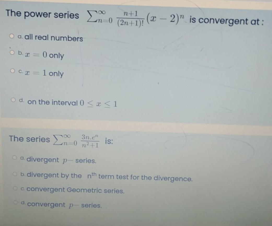 The Power Series S N 1 0 21 1 X 2 Is Chegg Com