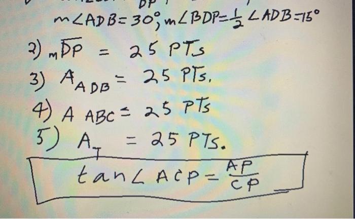 Solved Given mAB = mBC = mCA, m | Chegg.com
