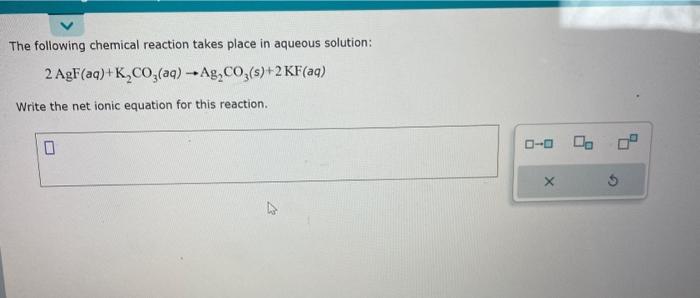 Solved The following chemical reaction takes place in | Chegg.com