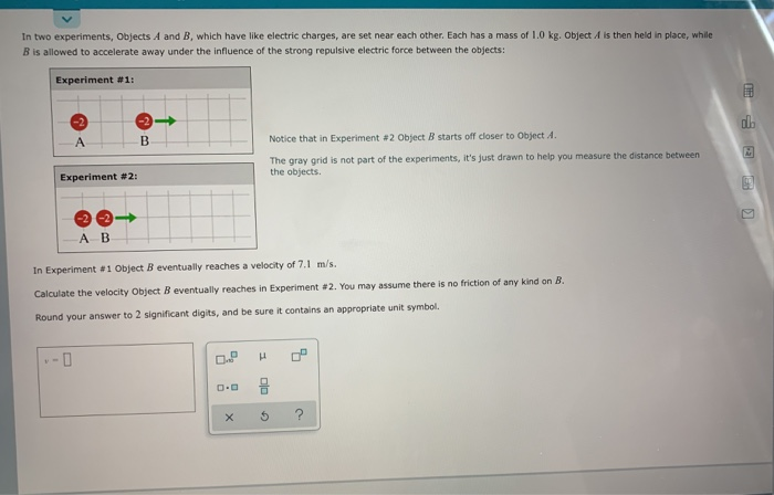 Solved Is Then Held In Place, While In Two Experiments, | Chegg.com