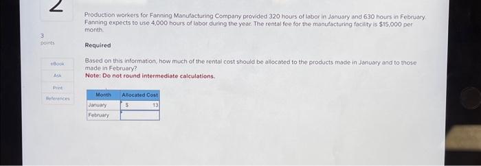 Solved Production workers for Fanning Manufacturing Company