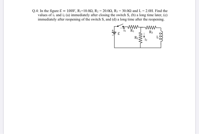 Solved Q 4 In The Figure E 100v R 10 012 R2 012 Chegg Com