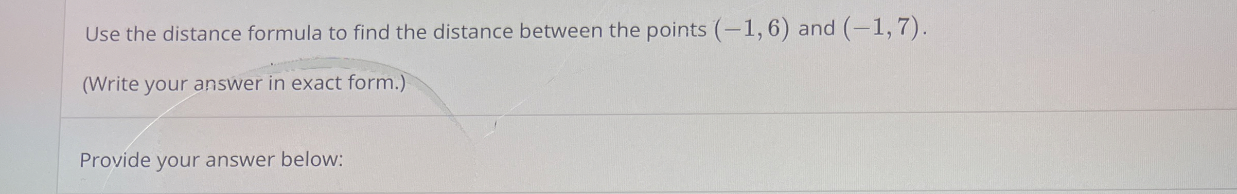 Solved Use the distance formula to find the distance between | Chegg.com