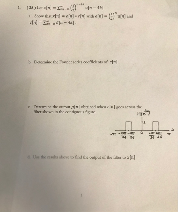 Solved 1 25 Let X N 2x 3 Uſn 4k A Show Chegg Com