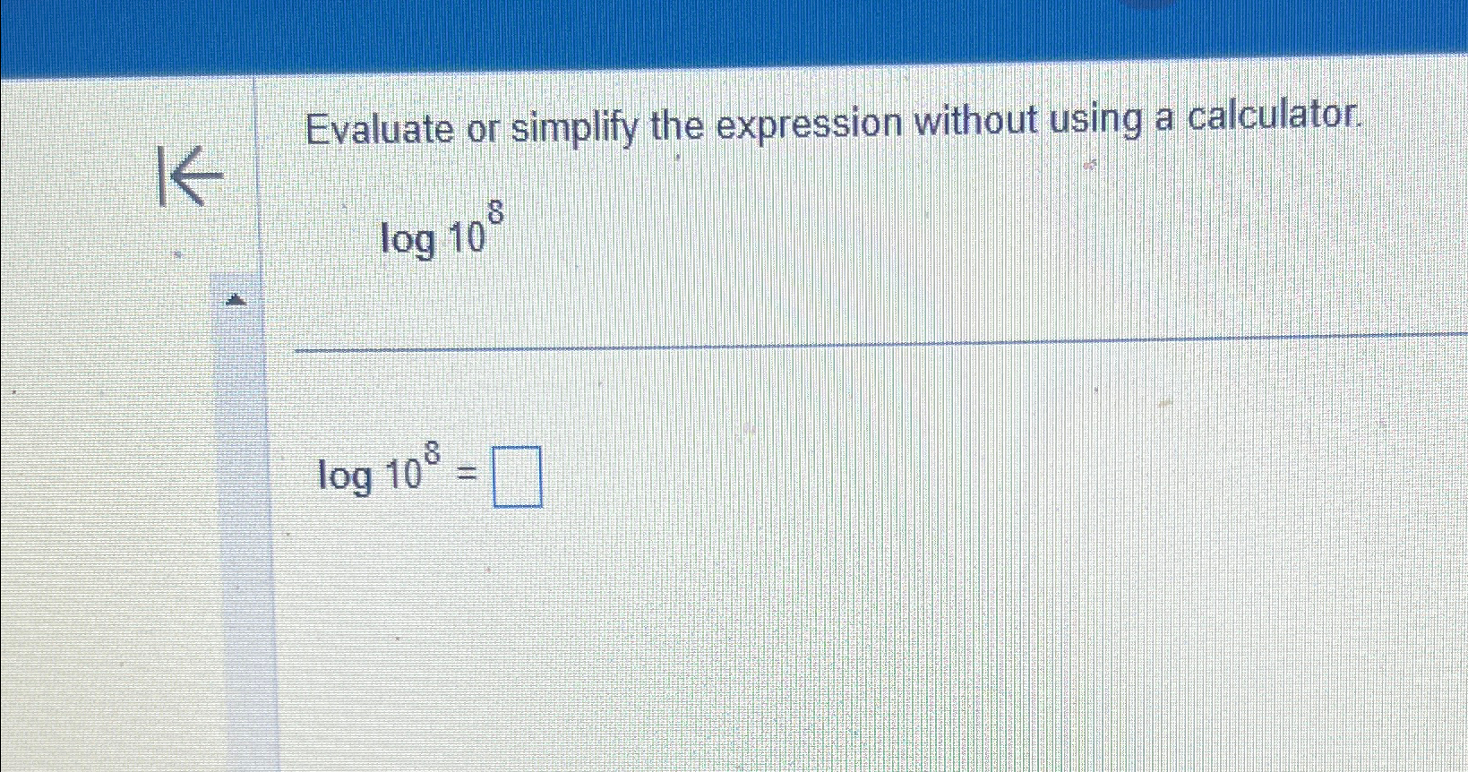 Solved Evaluate or simplify the expression without using a | Chegg.com