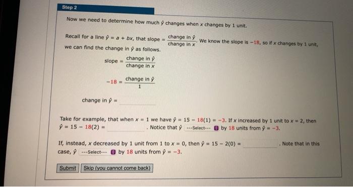 Solved Step 2 Now we need to determine how much y changes | Chegg.com