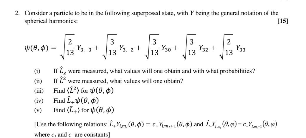 Solved 2. Consider A Particle To Be In The Following | Chegg.com