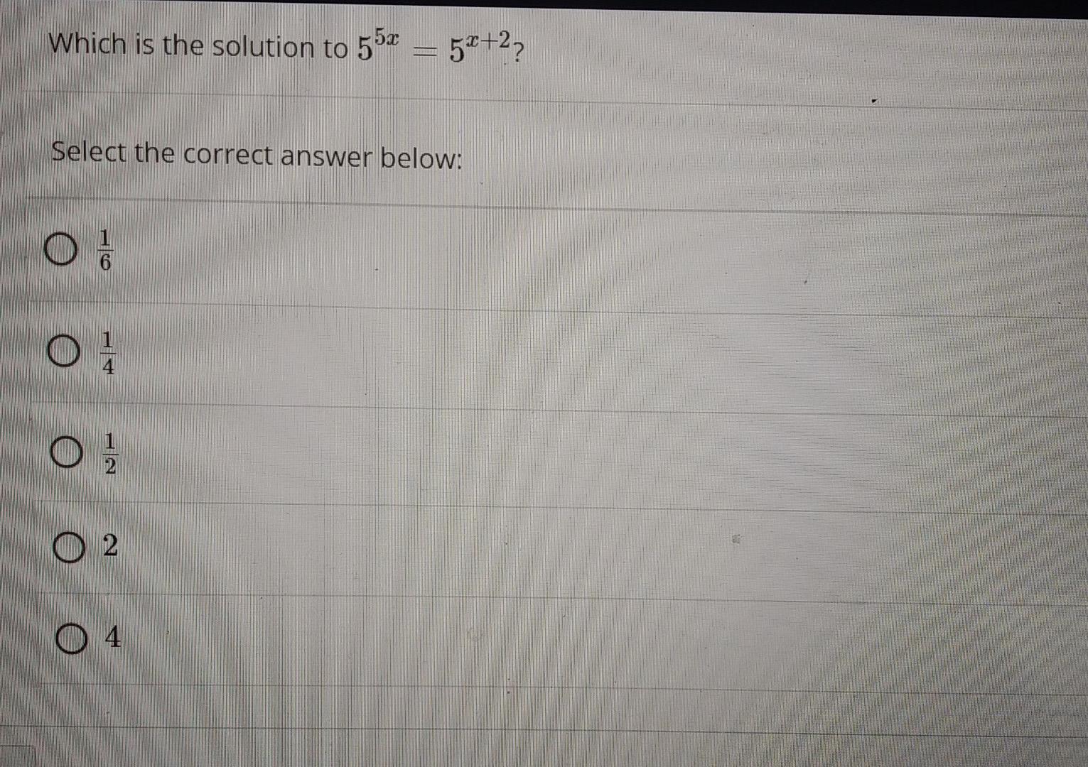 Solved Which is the solution to 55x = 52+27 Select the | Chegg.com