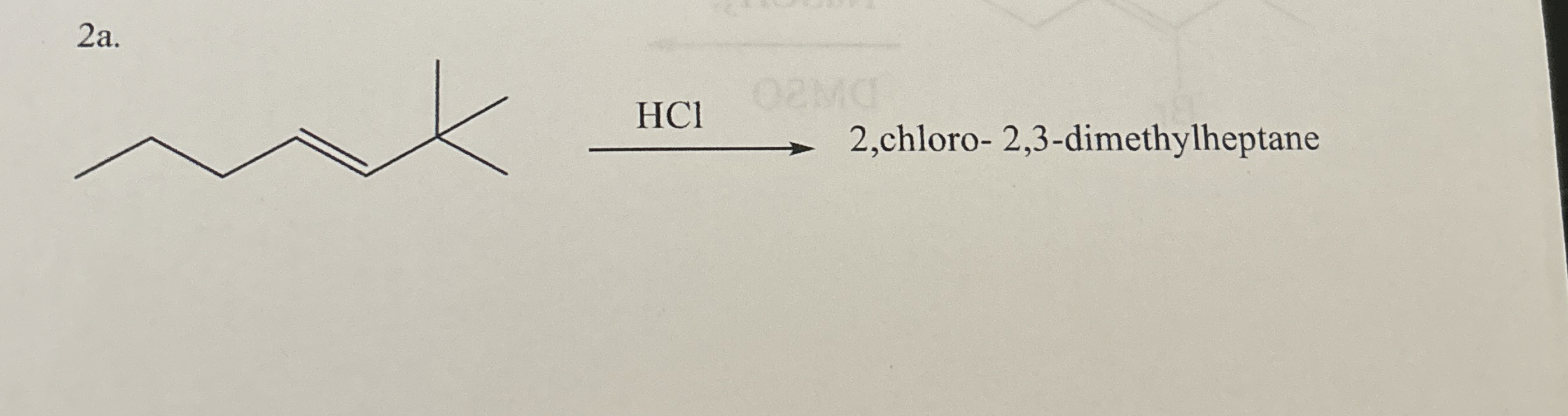Solved For the reactions outlined below in 2a - 2c draw out | Chegg.com