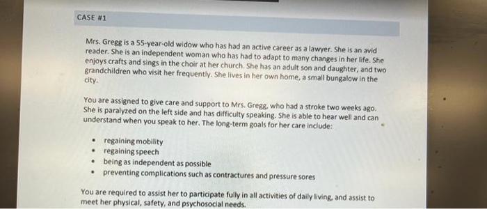 solved-mrs-gregg-is-a-55-year-old-widow-who-has-had-an-chegg