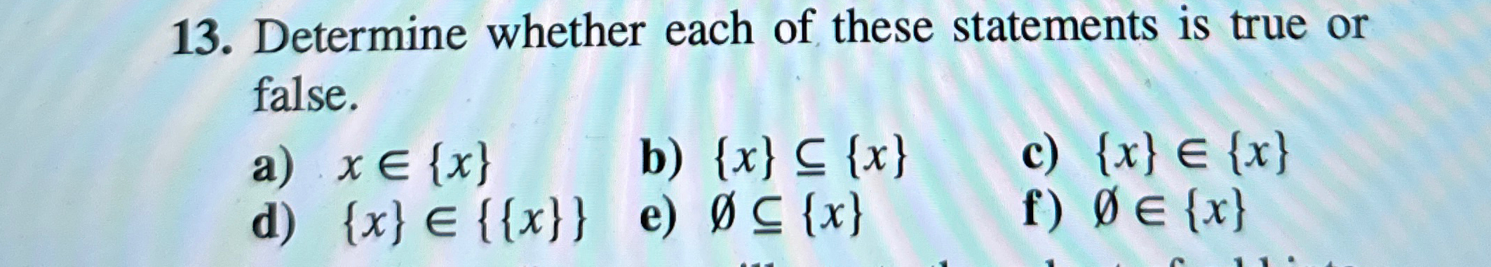 Solved Determine whether each of these statements is true or | Chegg.com