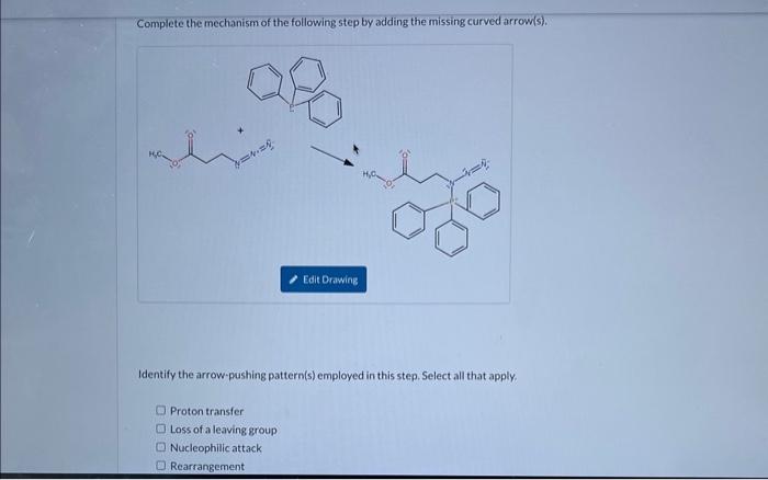 Solved Complete the mechanism of the following step by | Chegg.com