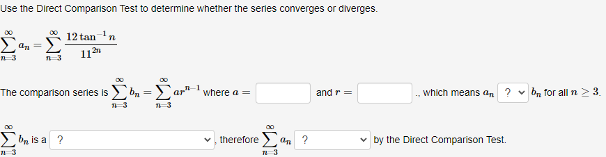Solved Use the Direct Comparison Test to determine whether | Chegg.com