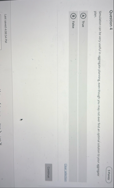 Solved Question 4Simulation can be very useful in aggregate | Chegg.com