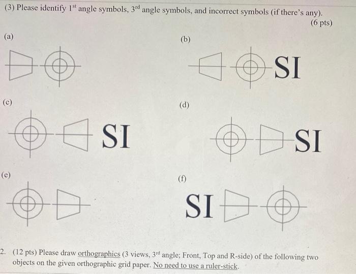 Solved (3) Please identify 15 angle symbols, 3rd angle | Chegg.com