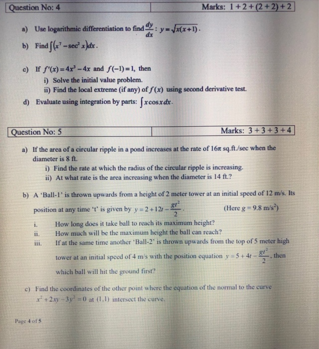 Solved Question No 4 Marks 1 2 2 2 2 Y X X 1 A Chegg Com