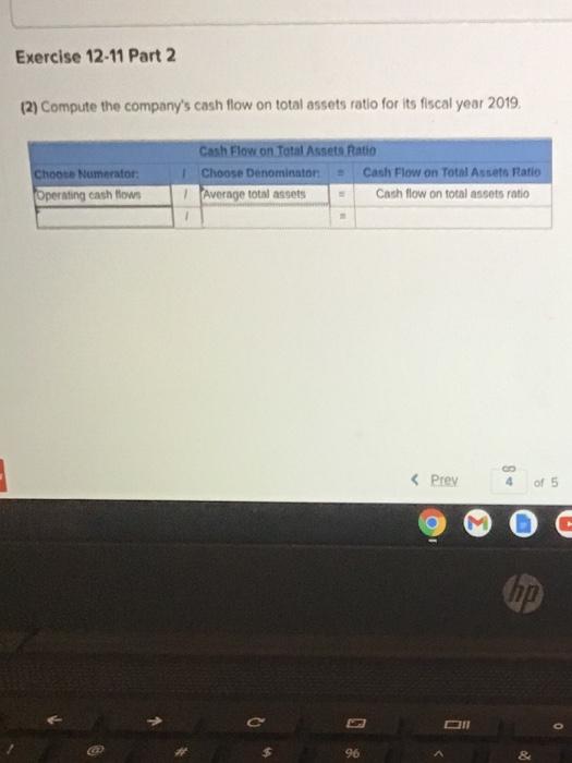 Solved Compute The Company s Cash Flow On Total Assets Ratio Chegg
