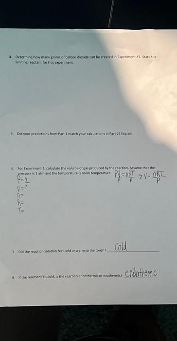 Solved 4. Determine how many grams af carbon doxide can be | Chegg.com